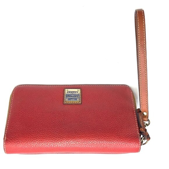 Dooney & Bourke Red Pebble Leather Wallet with Detachable Wristlet—EUC - Picture 12 of 13